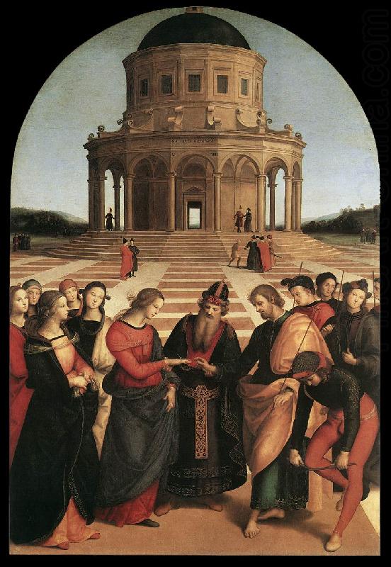 Spozalizio (The Engagement of Virgin Mary) af, RAFFAELLO Sanzio